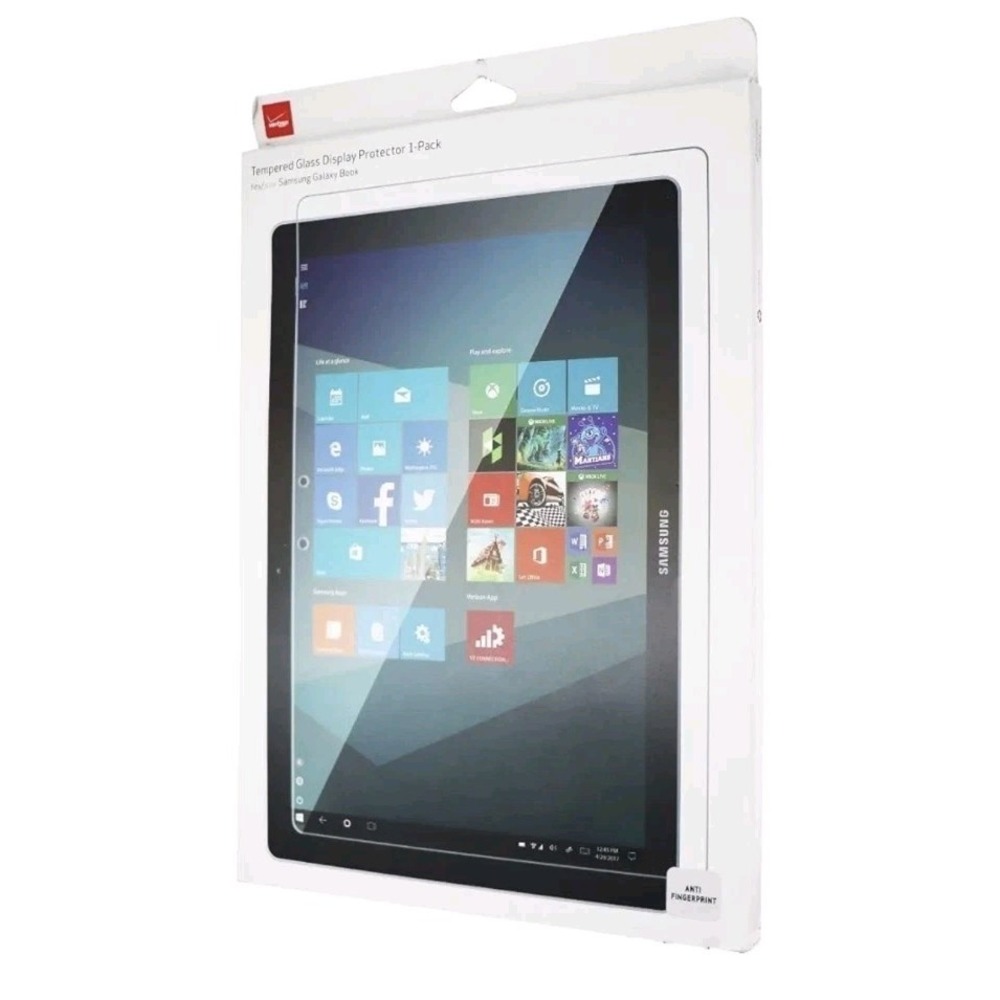 X3-N 2-Pack Lot! Verizon Tempered Glass Screen Protector For Samsung Galaxy Book